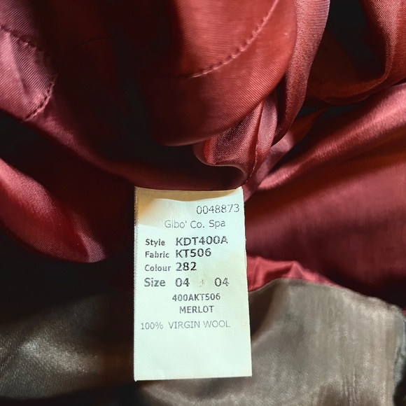 Michael Kors burgundy wool asymmetrical dress, size 4 (fits like size 6) - Picture 8 of 8